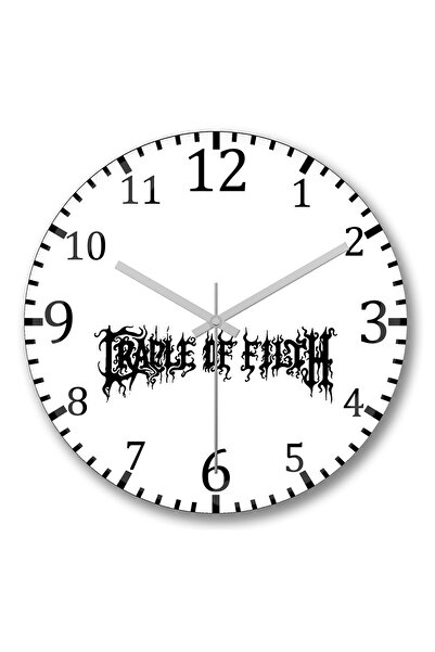 BASKI DÜNYASI Ceas de perete Cradle of Filth din sticlă autentică bombată