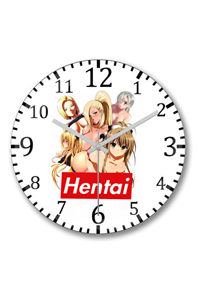 BASKI DÜNYASI Ceas de perete Hentai din sticlă autentică bombată