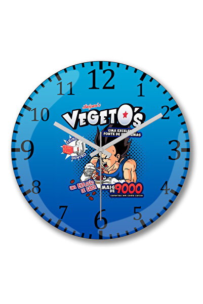 BASKI DÜNYASI Ceas de perete Dragon Ball Z Cereal Matinal Vegeto din sticlă a...
