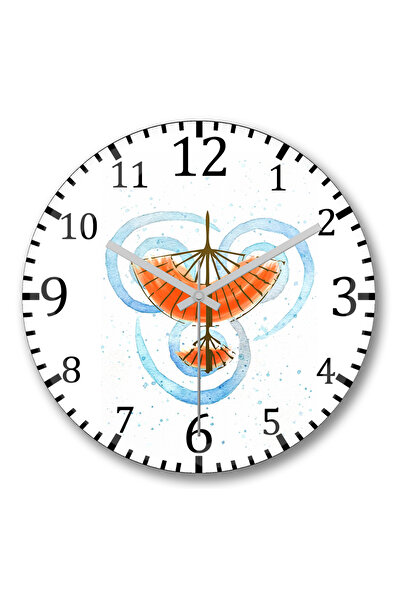 BASKI DÜNYASI Ceas de perete Planador Aereo din sticlă autentică bombată