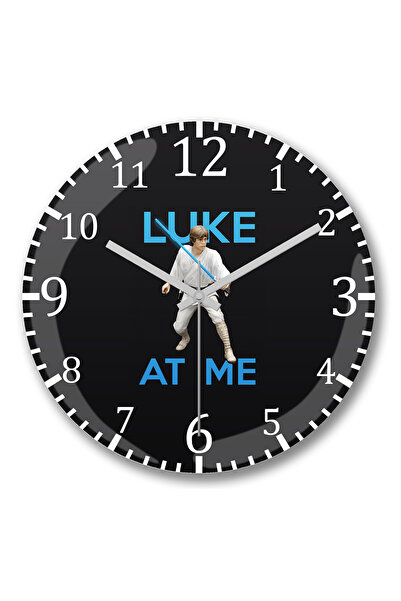 BASKI DÜNYASI Ceas de perete Luke At Me 2 din sticlă autentică bombată