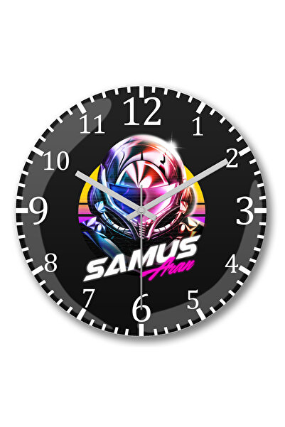 BASKI DÜNYASI ساعة حائط ميترويد ساموس آران من الزجاج الحقيقي المنحني