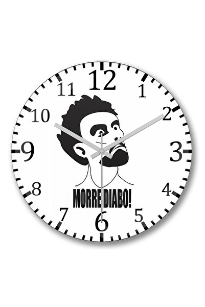 BASKI DÜNYASI مور ديب! 2 ساعة حائط من الزجاج الحقيقي المنحني