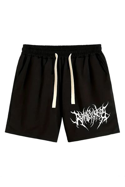 Advantage Code Trend New Ανδρικά Streetwear Απλό μοντέρνο casual μασίφ μαύρο φλοράλ εμπριμέ αθλητικό σορτς με κορδόνια