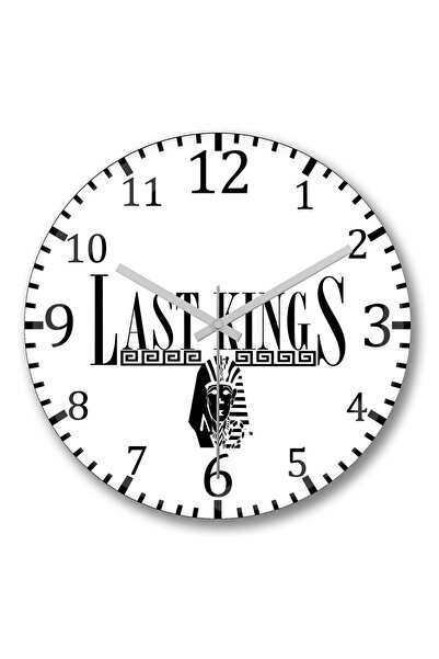 BASKI DÜNYASI Ceas de perete Last Kings Bombeli din sticlă autentică recuperată