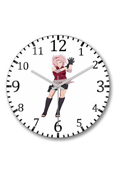 BASKI DÜNYASI Ceas de perete Haruno Sakura din sticlă autentică bombată