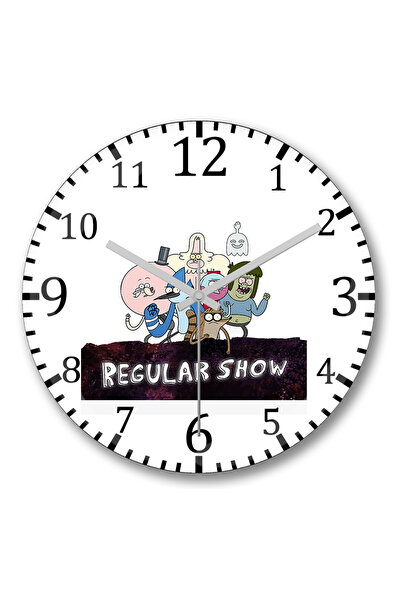 BASKI DÜNYASI عرض عادي ساعة حائط من الزجاج الحقيقي المنحني