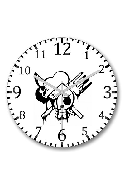 BASKI DÜNYASI سانجي - ساعة حائط قطعة واحدة من الزجاج الحقيقي المنحني