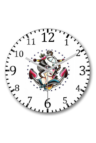 BASKI DÜNYASI Ceas de perete Marinheira din sticlă autentică bombată