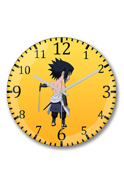 BASKI DÜNYASI ساعة حائط تشيبي ساسكي من الزجاج الحقيقي المنحني