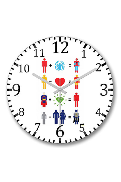 BASKI DÜNYASI Ceas de perete Herois din sticlă autentică bombată