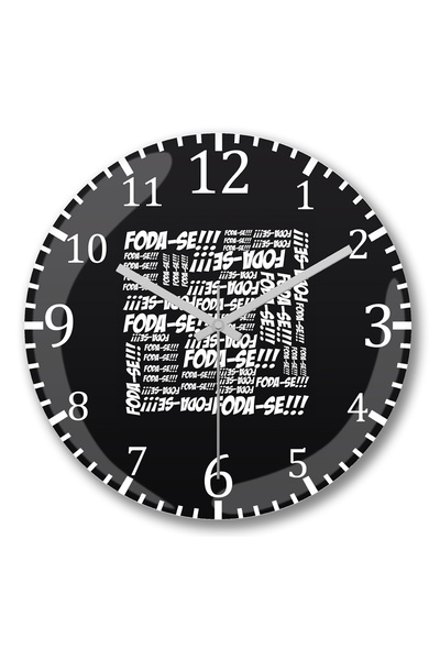 BASKI DÜNYASI ساعة حائط فودا-زجاج حقيقي منحني