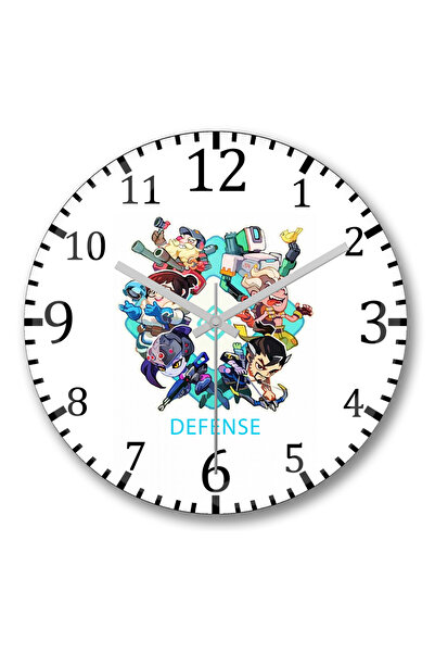 BASKI DÜNYASI ساعة حائط أوفرواتش كاميسيتا ديفينس من الزجاج الحقيقي المنحني