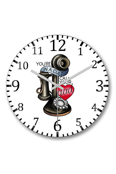 BASKI DÜNYASI Ceas de perete My Favorite Murder din sticlă autentică bombată