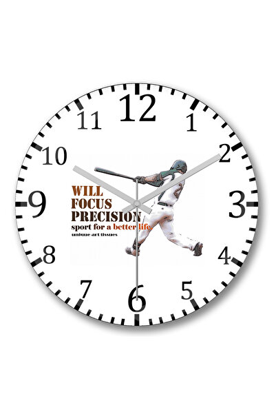 BASKI DÜNYASI Ceas de perete cu mânecă de baseball V pentru Vendetta din stic...