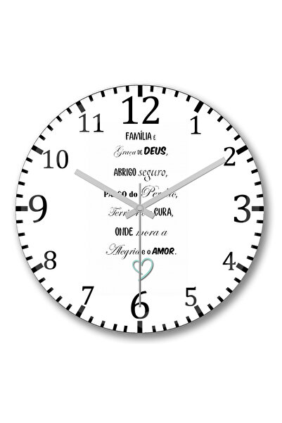 BASKI DÜNYASI Ceas de perete Deus Da Floresta din sticlă autentică bombată