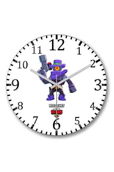 BASKI DÜNYASI Ceas de perete Brawl Stars Ricochet din sticlă autentică