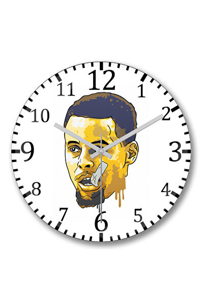 BASKI DÜNYASI Ceas de perete Curry din sticlă autentică bombată