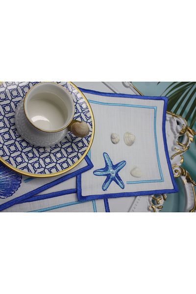 Nakışkonsept ȘERPEȚE DE COCKTAIL CU MOTIF STEA DE MARE