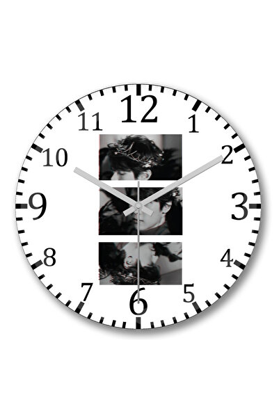 BASKI DÜNYASI Ceas de perete NCT 2020 din sticlă autentică bombată