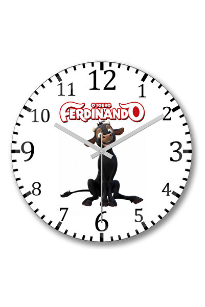 BASKI DÜNYASI Ceas de perete O Touro Ferdinando din sticlă autentică bombată