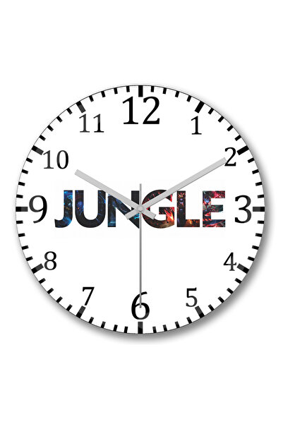 BASKI DÜNYASI Ρολόι τοίχου League of Legends Jungle με κυρτό γυαλί
