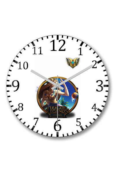 BASKI DÜNYASI Ceas de perete Leona Lol League Of Legends din sticlă autentică