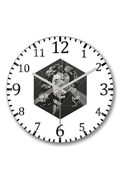 BASKI DÜNYASI ساعة حائط الرجل الحديدي 4 من الزجاج الحقيقي المنحني