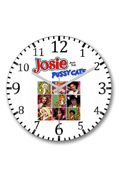 BASKI DÜNYASI Ρολόι τοίχου Josie And The Pussycats από κυρτό γυαλί