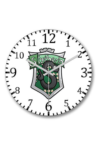 BASKI DÜNYASI Ceas de perete Slytherin Slyther din sticlă autentică bombată