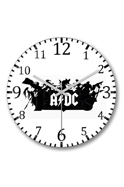 BASKI DÜNYASI Ceas de perete Hardcore Adc din sticlă autentică bombată