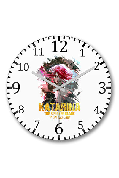 BASKI DÜNYASI Ρολόι τοίχου Katarina 02 με κυρτό γυαλί από αληθινό γυαλί