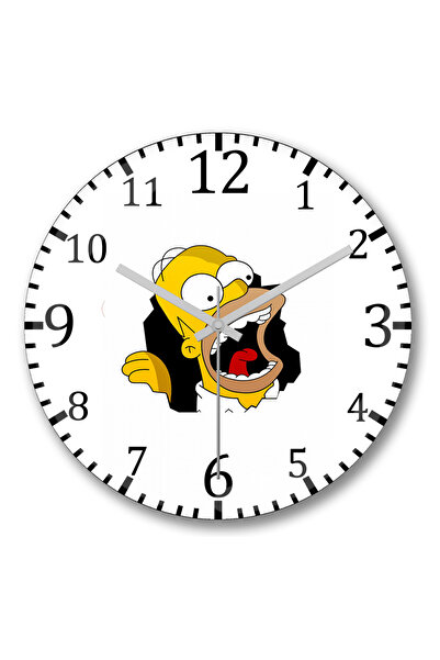 BASKI DÜNYASI Ceas de perete Homer Simpson din sticlă autentică bombată