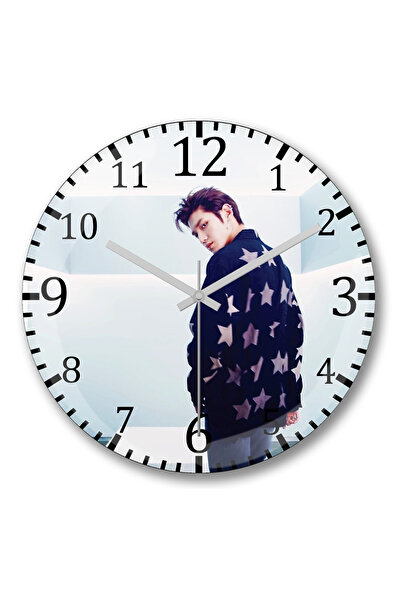 BASKI DÜNYASI NCT 2020 ساعة حائط تايونج من الزجاج الحقيقي المنحني