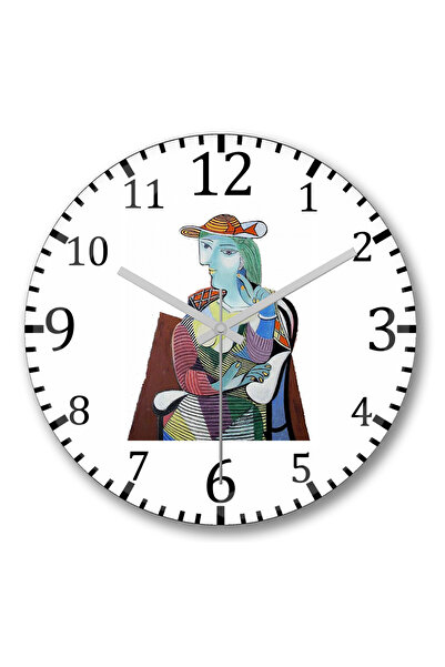 BASKI DÜNYASI ساعة حائط تيريزا من الزجاج الحقيقي المنحني