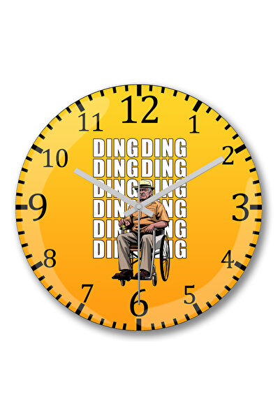 BASKI DÜNYASI ساعة حائط هيكتور سالامانكا من الزجاج الحقيقي المنحني