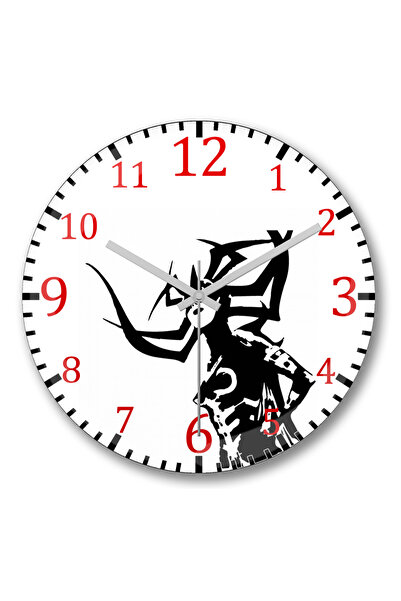 BASKI DÜNYASI ساعة حائط هيلا من الزجاج الحقيقي المنحني