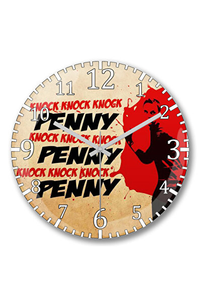 BASKI DÜNYASI Ceas de perete The Big Bang Theory Penny din sticlă de verități...