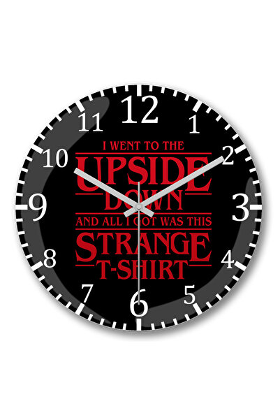 BASKI DÜNYASI لقد ذهبت إلى ساعة الحائط ذات الأشياء الغريبة المقلوبة والزجاج ا...