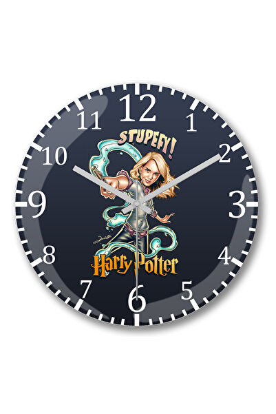 BASKI DÜNYASI Ceas de perete Harry Potter Hermione Stupefy din sticlă autentică bombată