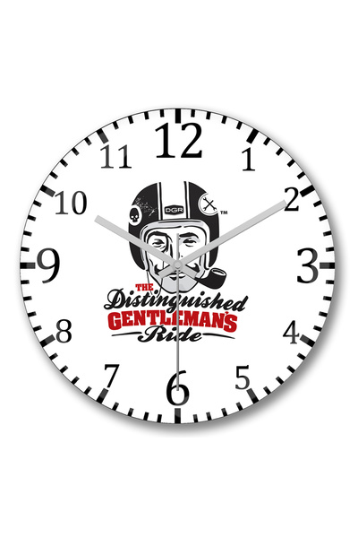 BASKI DÜNYASI ساعة حائط سيدة سائق من الزجاج الحقيقي المنحني