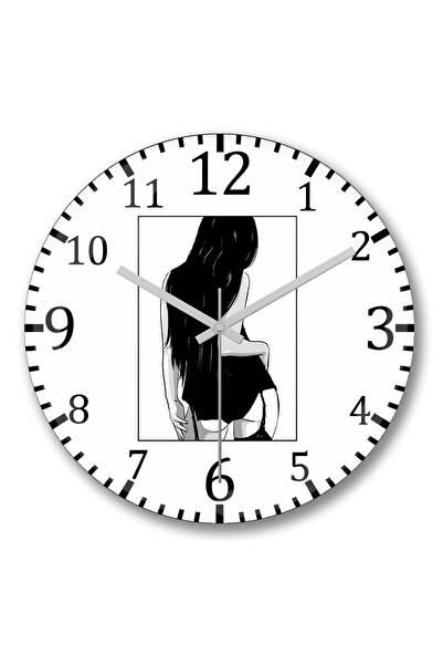 BASKI DÜNYASI Ceas de perete Stripper din sticlă autentică bombată