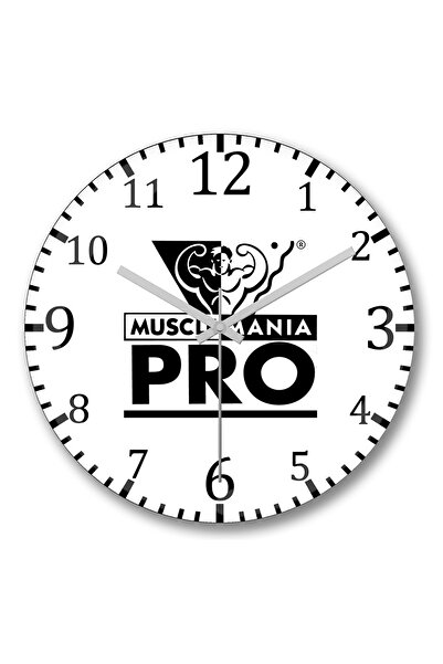 BASKI DÜNYASI ساعة حائط ماسلمنيا برو من الزجاج الحقيقي المنحني