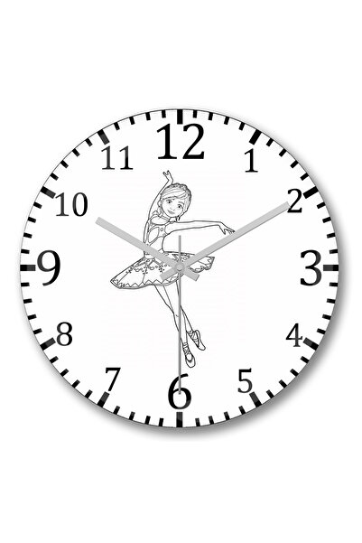 BASKI DÜNYASI ساعة حائط بالارين من الزجاج الحقيقي المنحني