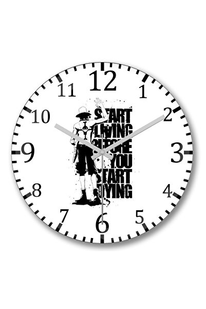 BASKI DÜNYASI Ceas de perete One Piece6 din sticlă autentică bombată