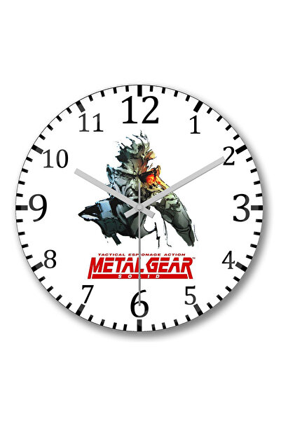 BASKI DÜNYASI Ceas de perete Metal Gear din sticlă autentică bombată