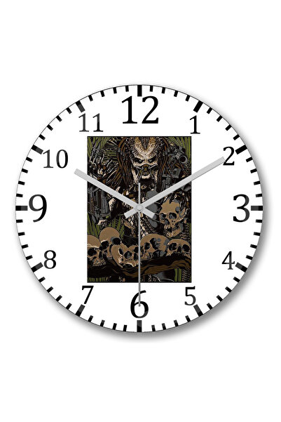 BASKI DÜNYASI ساعة حائط بريدادور من الزجاج الحقيقي المنحني