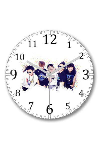 BASKI DÜNYASI Ceas de perete Big Bang 4 din sticlă autentică bombată