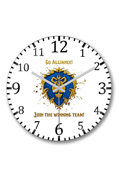 BASKI DÜNYASI Ceas de perete Venha Fazer Parte Da Aliança din sticlă autentic...