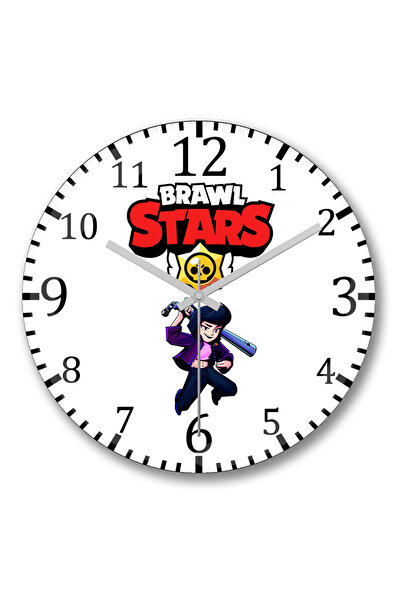 BASKI DÜNYASI Ceas de perete Brawl Stars Bibi și Bull 0 din sticlă autentică ...